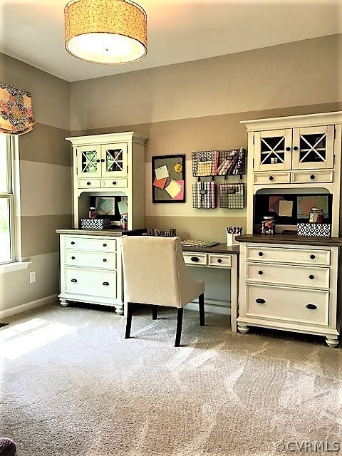 Additional bedroom with wall to wall carpeting, cu