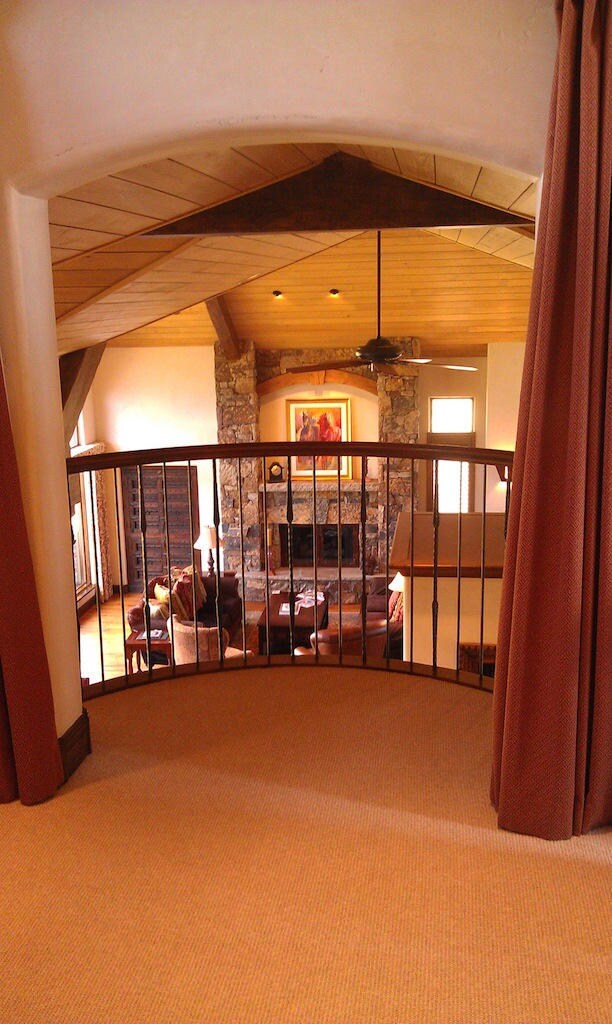 View into Great Room from Loft