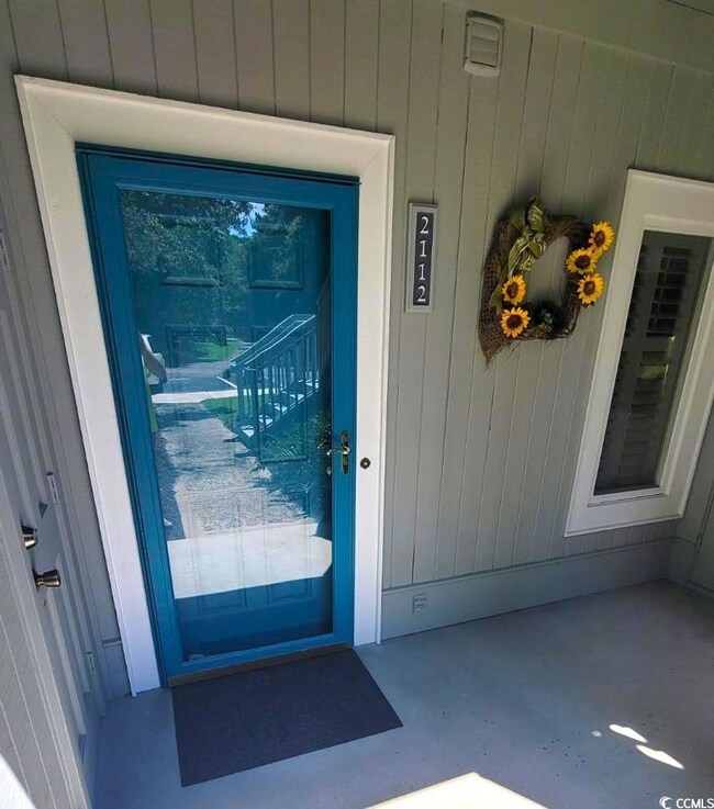 View of exterior entry