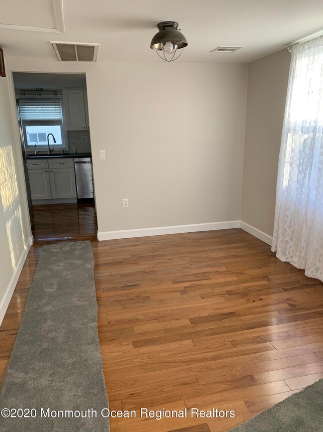 Gleaming hardwood floors