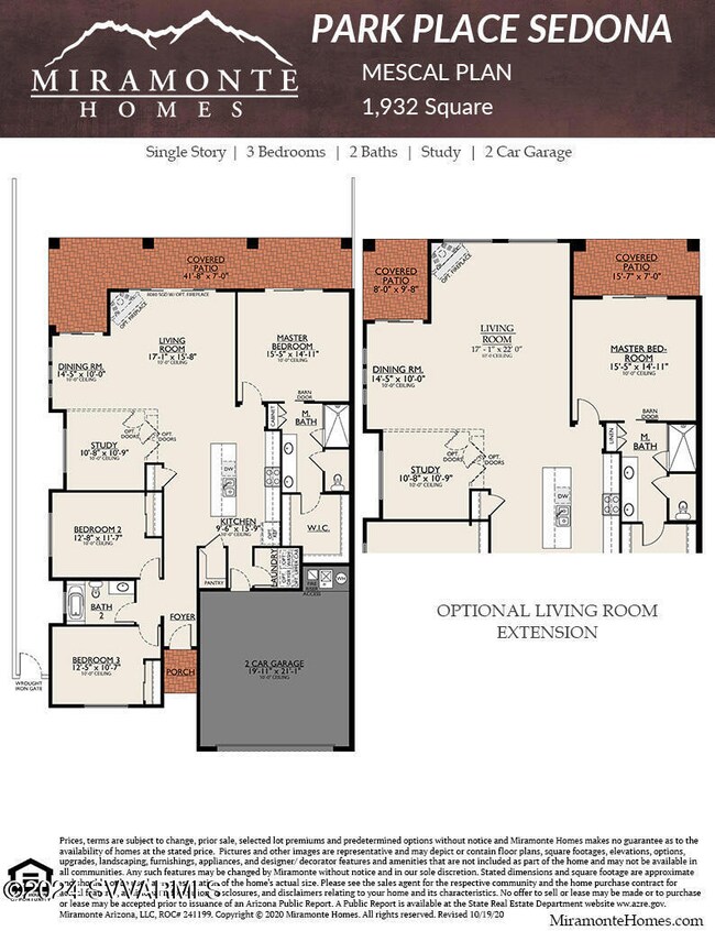 Park Place Sedona Floorplan - 1932 Plan
