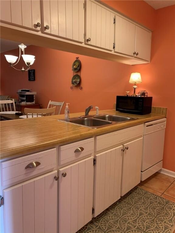 Kitchen over looks dining and family room