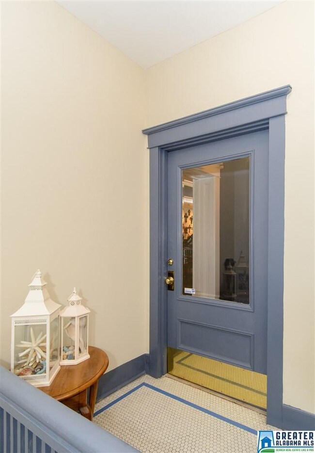Security access through front entry.