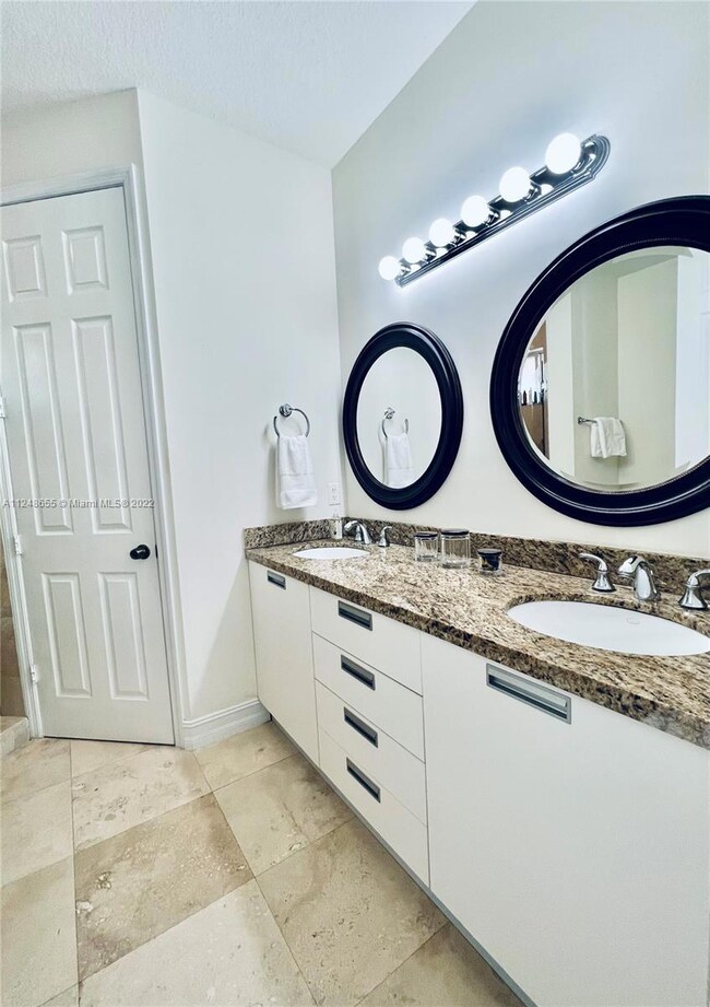 Master Bath w Italian Cabinetry, Granite, Marble Shower