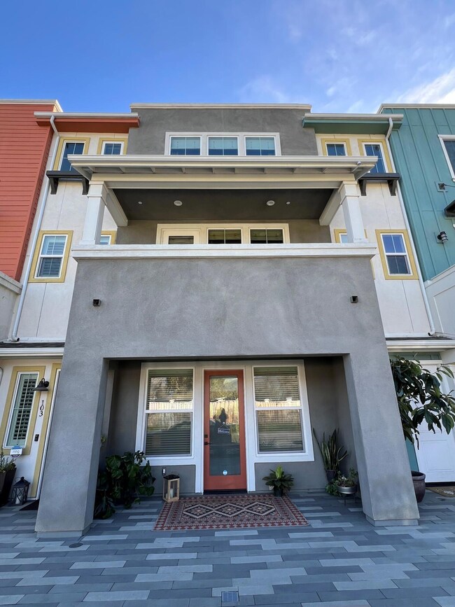 Front View From Cobblestone Sidewalk