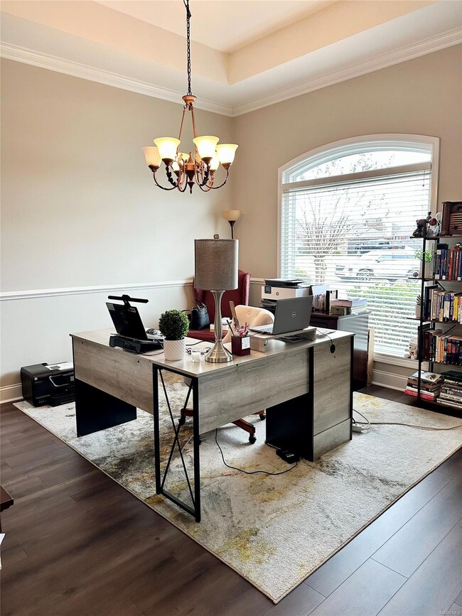 Formal dining currently used as office space