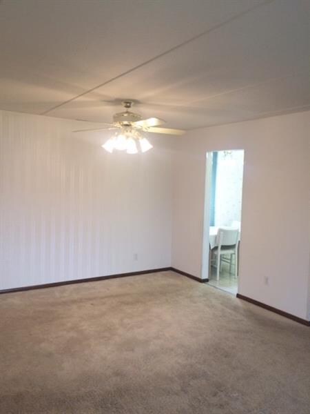 Open living room/dining room for entertaining