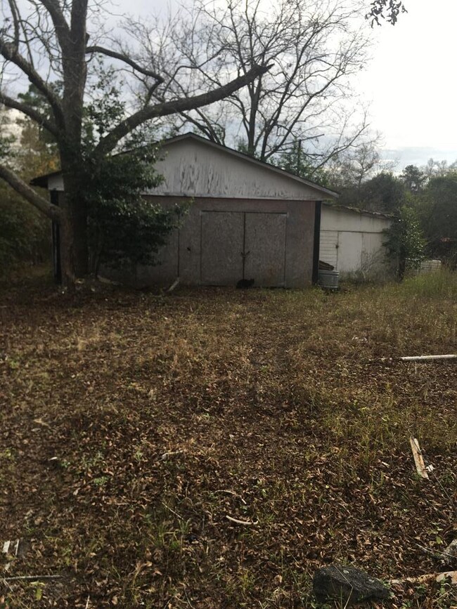 Front of garage