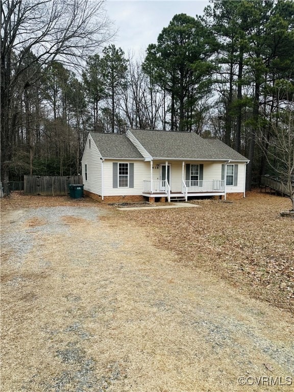 View of front of property