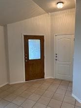 Entrance foyer with baseboards
