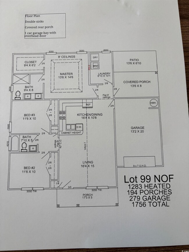View of floor plan / room layout