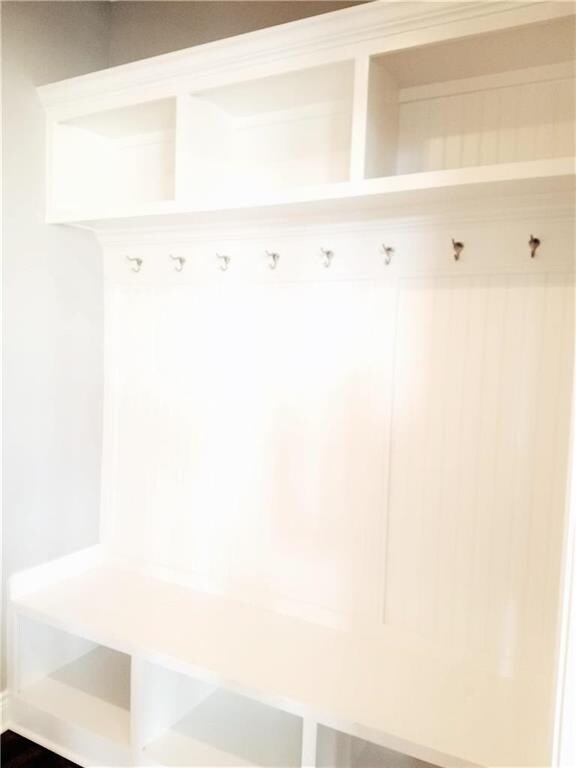 Boot Bench located by Garage Door. Picture is of A