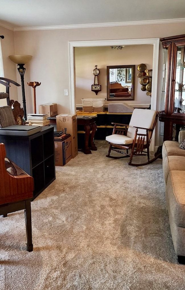 Living room facing foyer