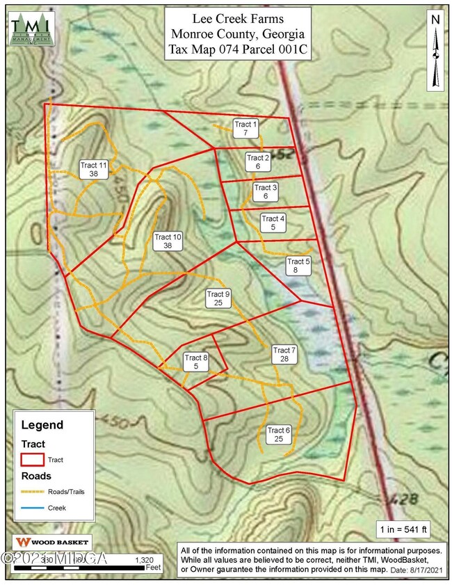 Lee Creek Farms topo 1