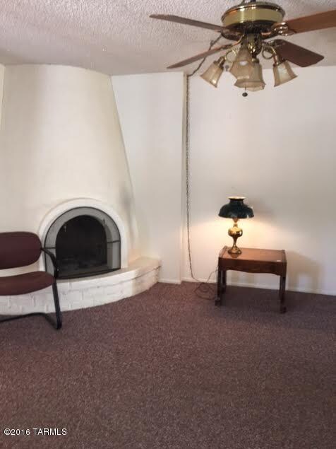 Family room with fireplace
