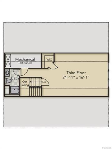 Rendering of the Third Floor.