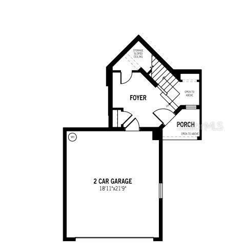 First Floor Garage and Foyer