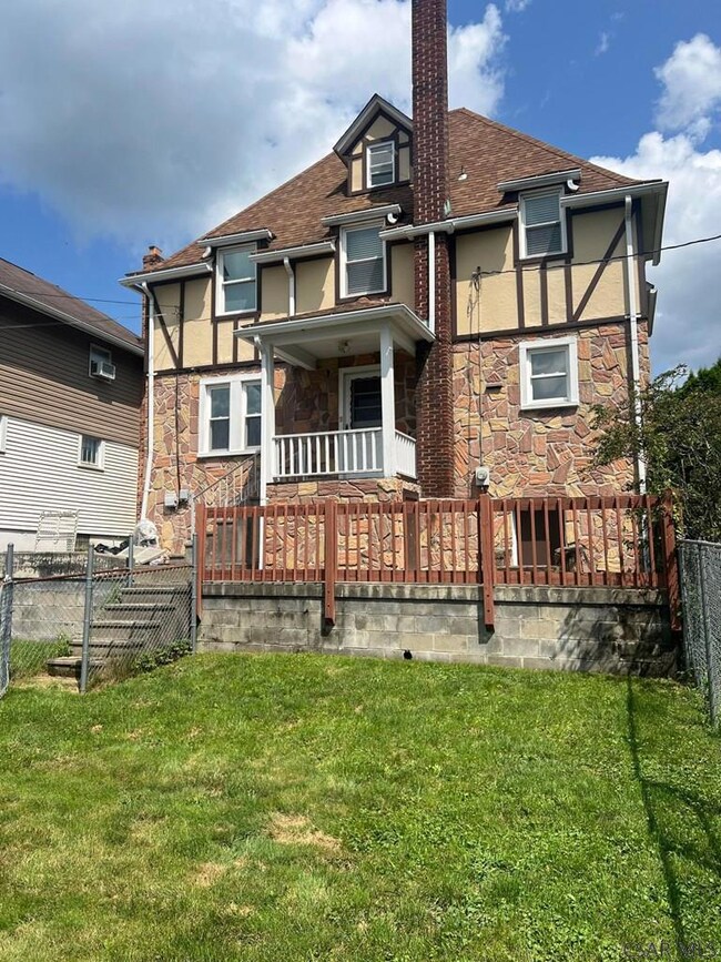 Rear of property