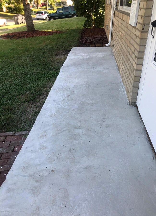 Resurfaced Front Porch