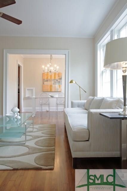 Beautiful hardwood floors in the unit.