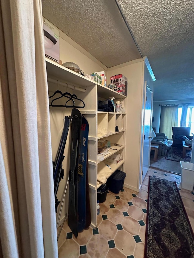 hallway with equipment storage