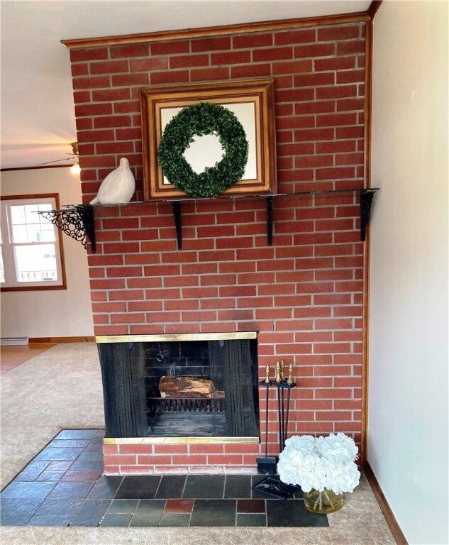 Charm, ambiance, and added source of heat. Make it