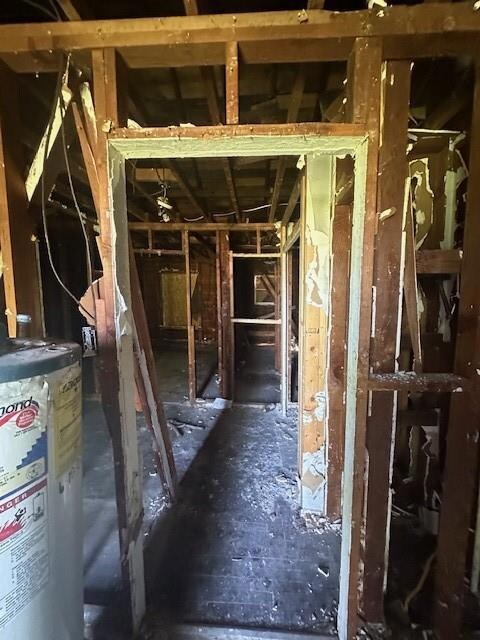 Misc room with water heater