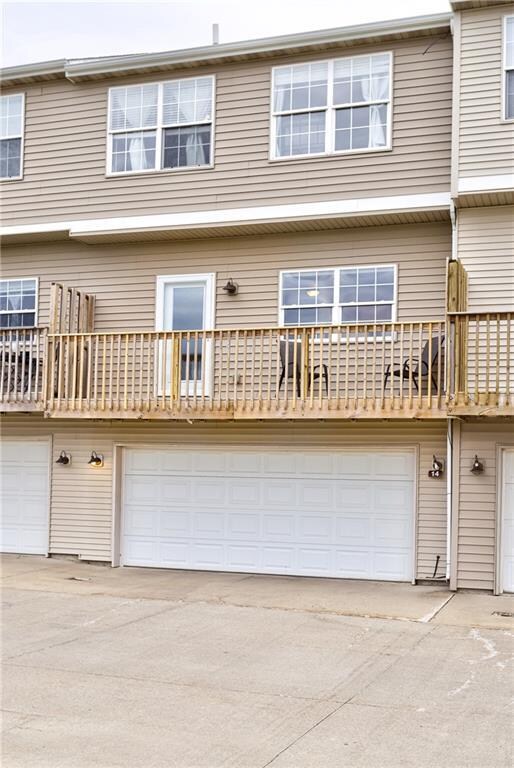 2 car attached garage