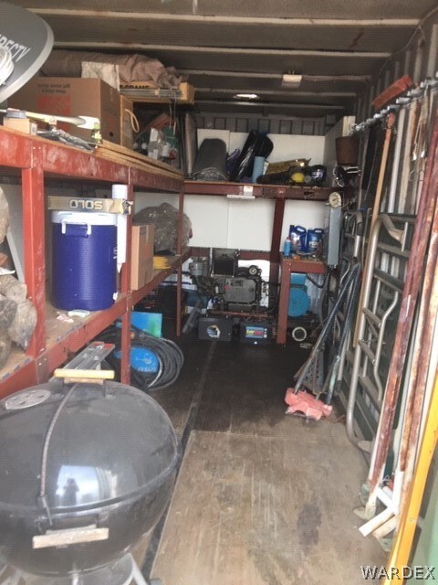 Plenty of storage inside Conex box