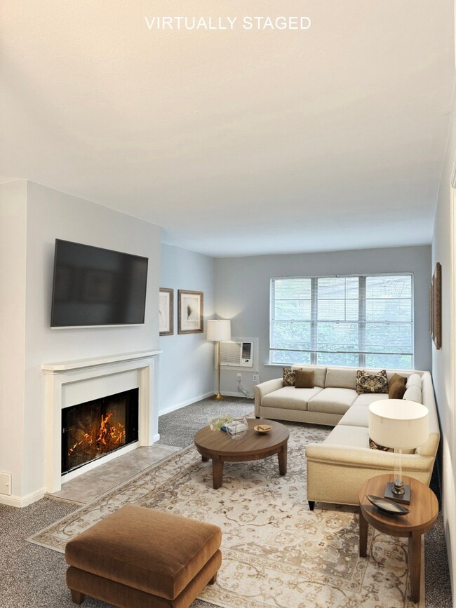 Unit has great natural light and a very spacious l