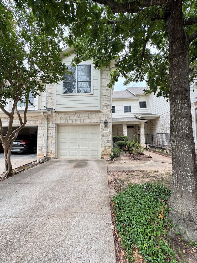 Single garage with parking in driveway