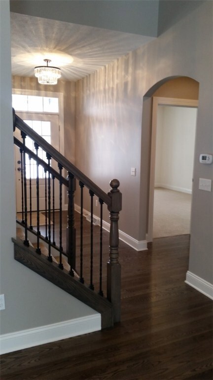 Foyer with Master Bedroom suite entrance to the le