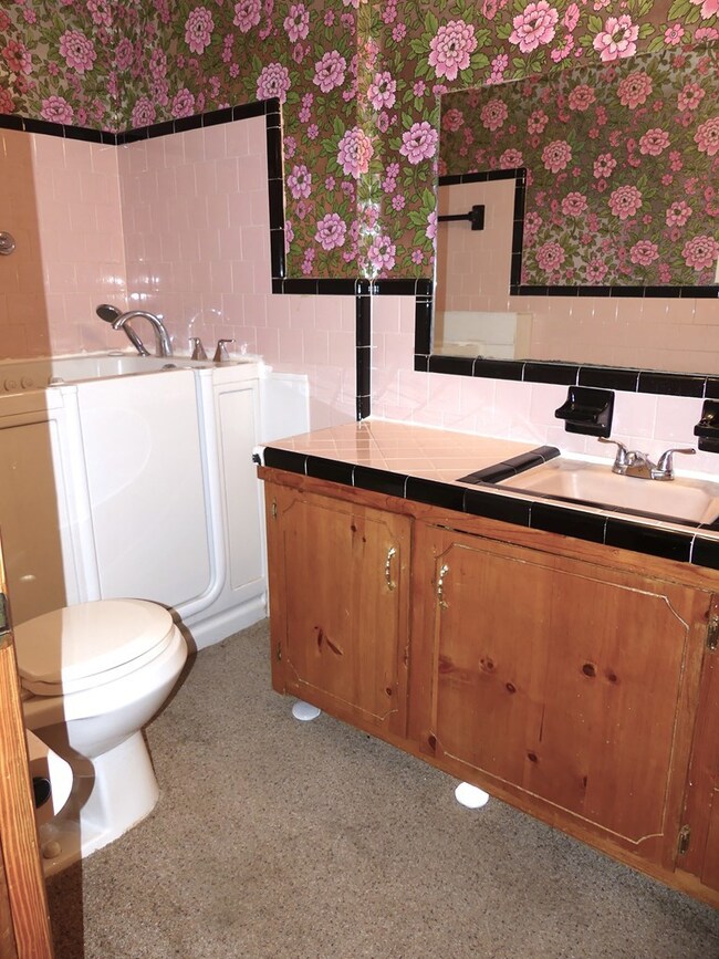 Hall bath with walk in tub