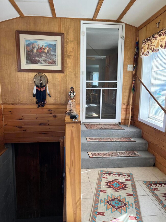 Entry between garage & house