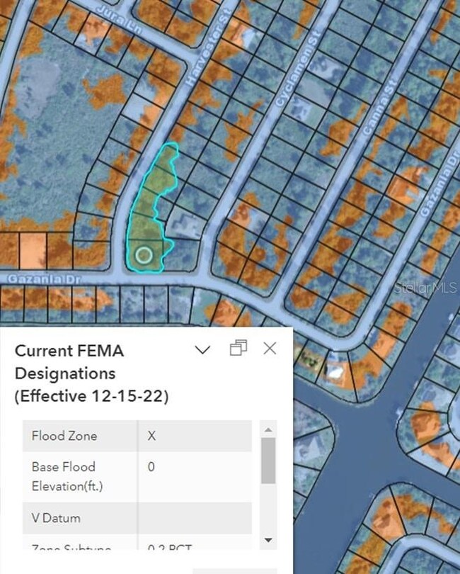 X Flood Zone as of 12.15.22