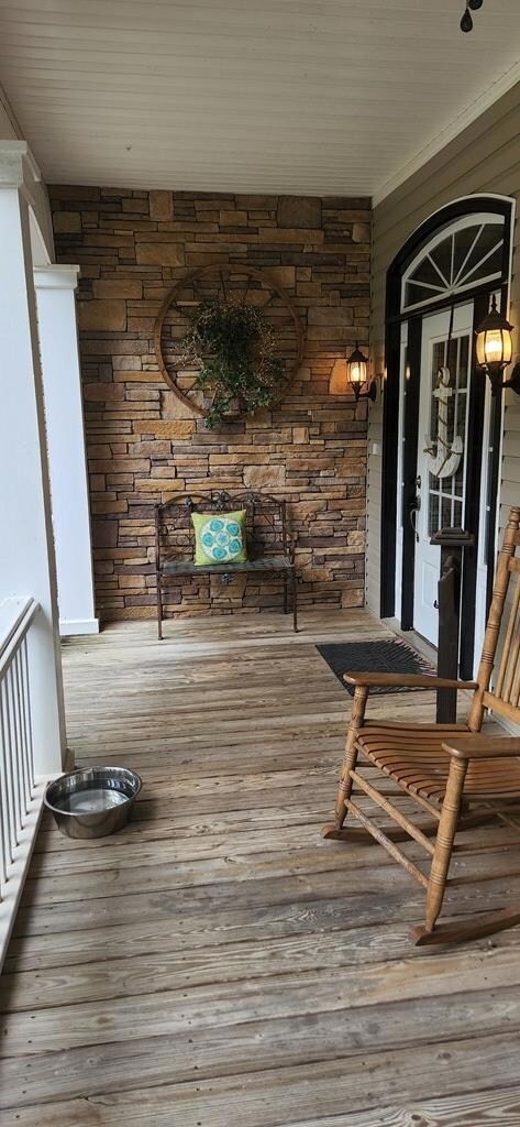 Covered front porch