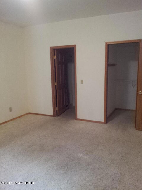 View of Master bath and closet