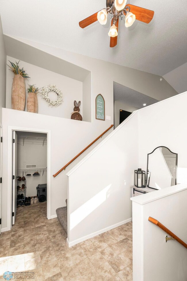 Mudroom closet and drop zone.