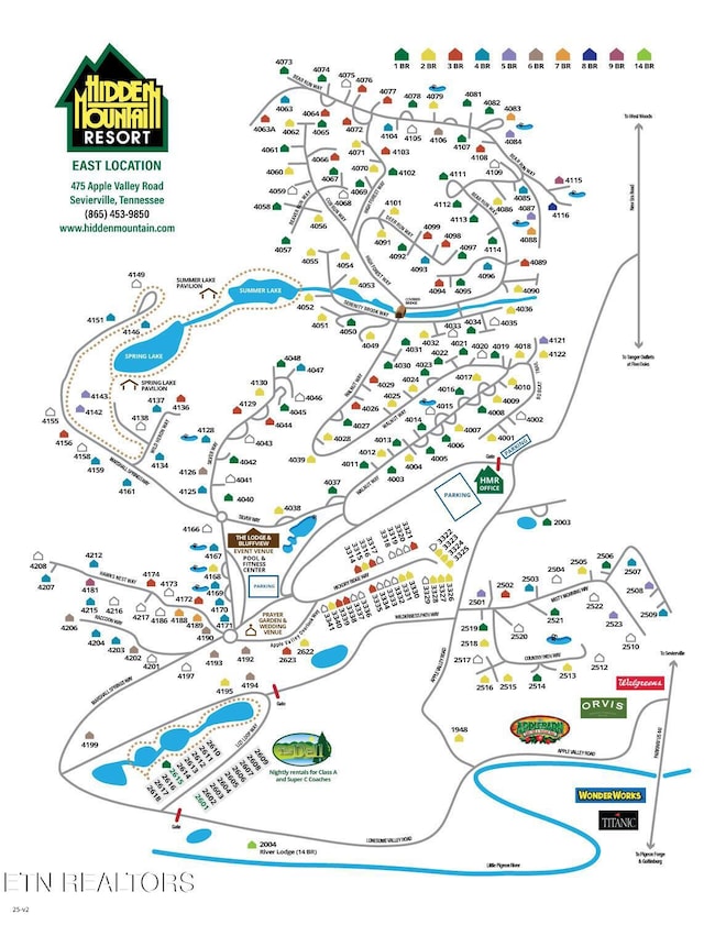 Hidden Mountain Resort Map