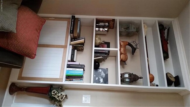 Built in shelving in Living Room