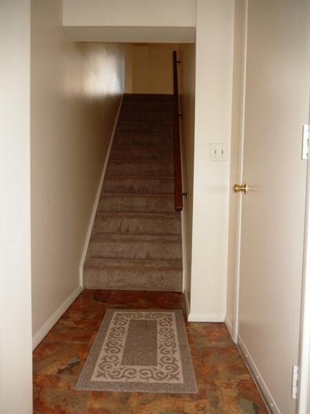The whole home has just received a fresh coat of neutral paint!  New carpet has been installed on the stairs to the first floor and the living room and dining room.
