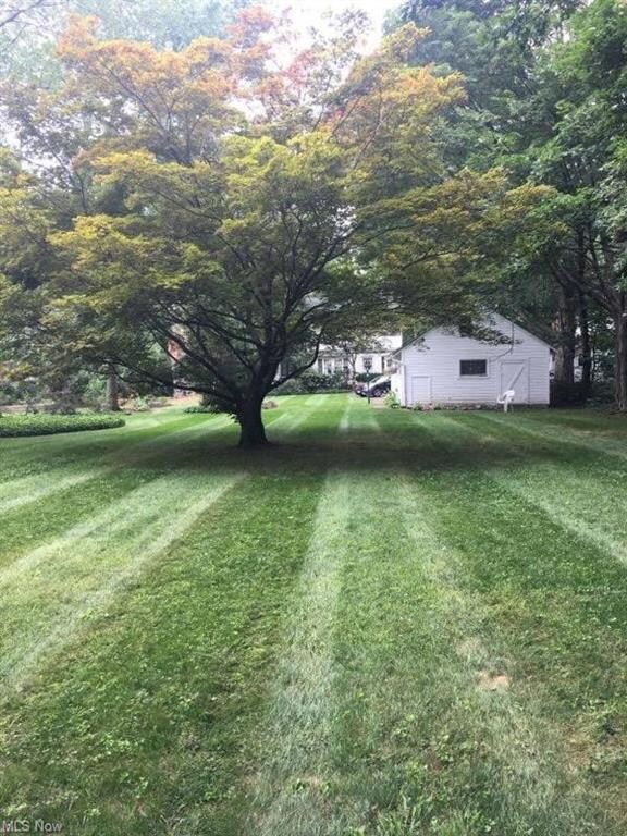 View of home from generous back yard