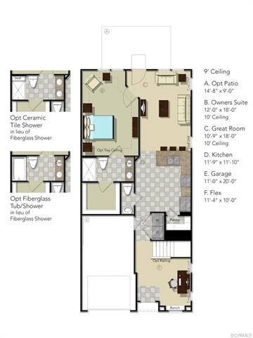 FIRST FLOOR - This home includes the concrete pati