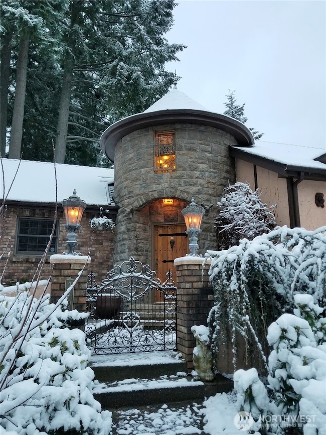 Winter glow and the promise of warmth inside