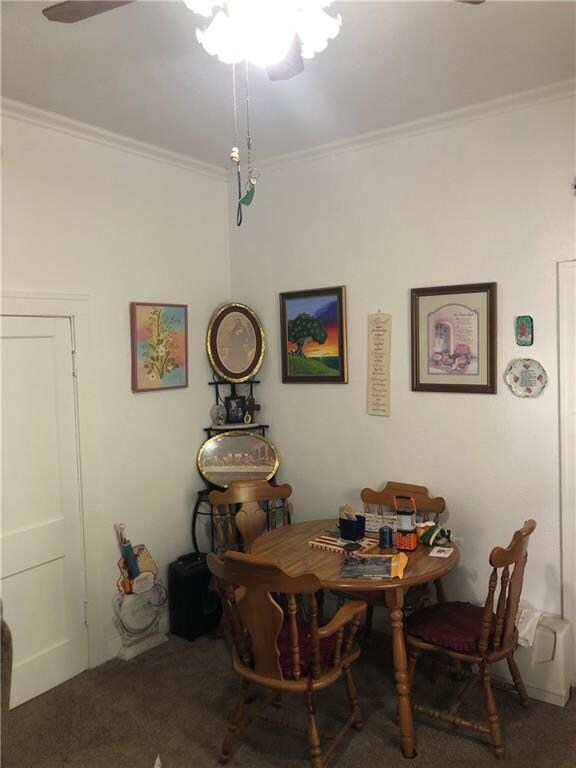Dining area in large room for living/dining