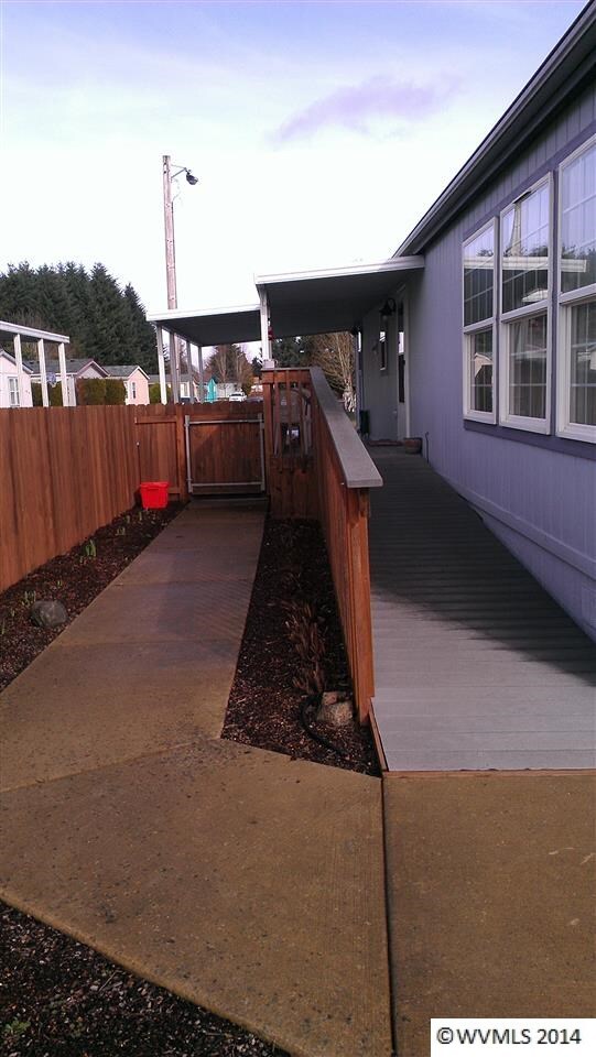 Ramp access from back door to yard