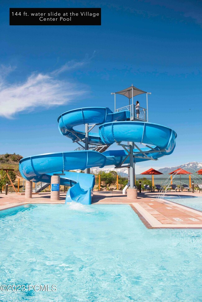 144 ft Water Slide at Village Center Poo