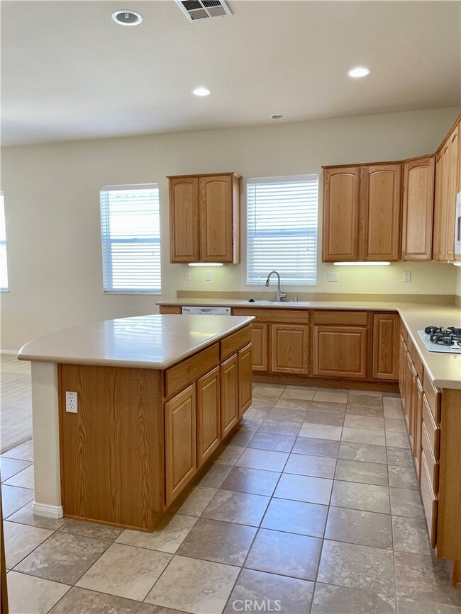 Lots of working space in the open kitchen.