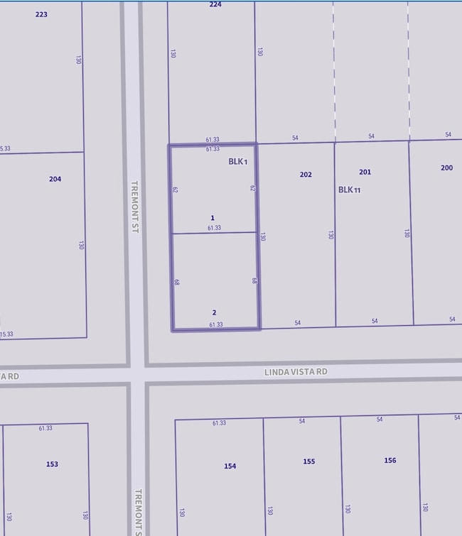 HCAD Map view w/ dimensions.