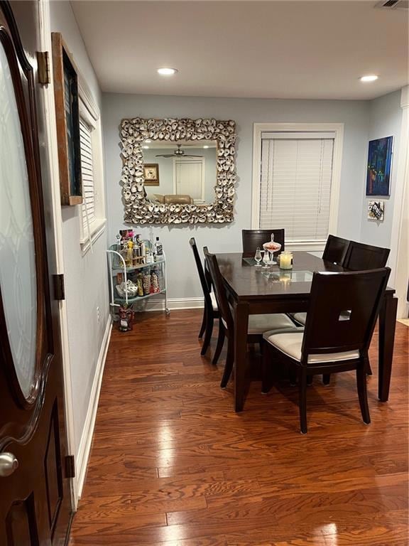 Inviting dining area open to kitchen